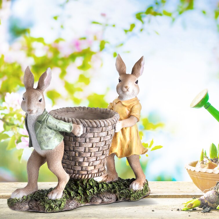 outdoor resin bunnies